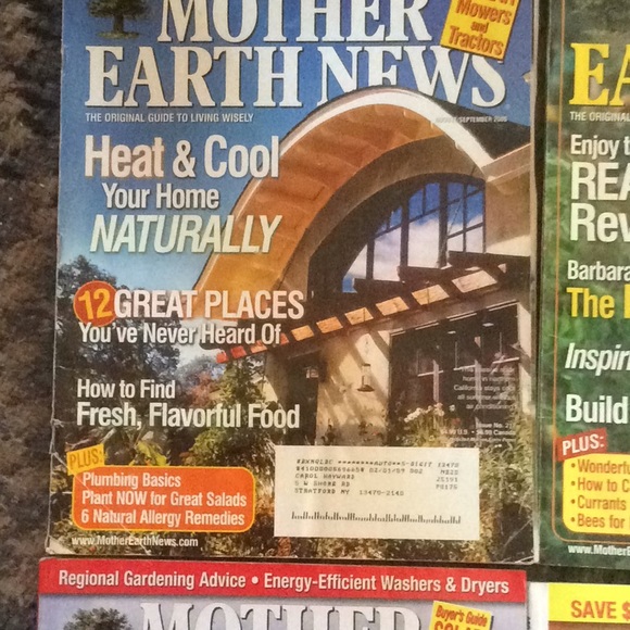 5 LBS of MOTHER EARTH NEWS MAGAZINES - Picture 2 of 9